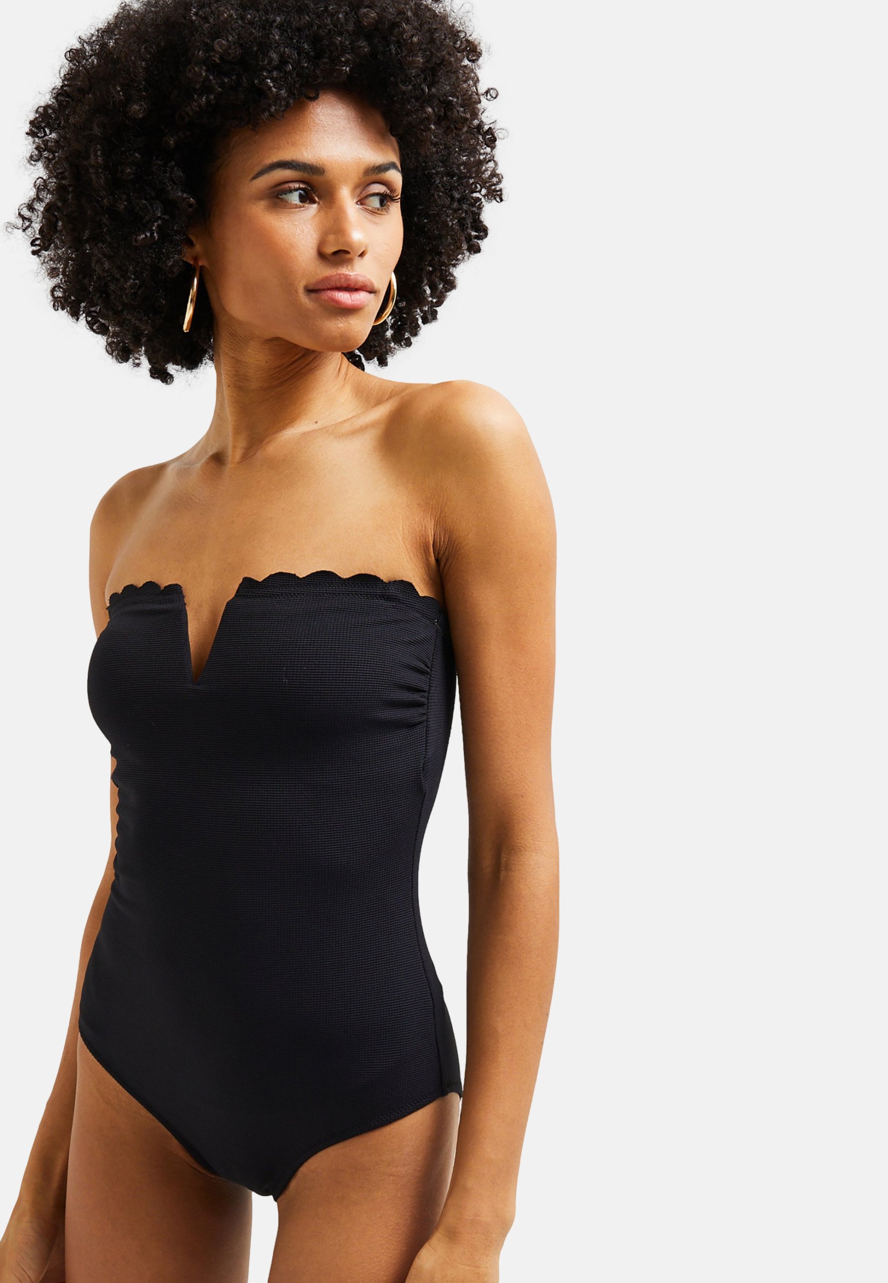 Maillot Bandeau Noir Monoprix ZOE Maillot De Bain Noir