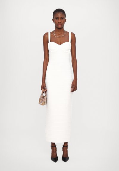 Hervé Léger THE MUSE GOWN - Maxikjoler - alabaster