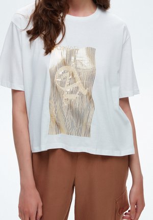 T-shirt imprimé - beige