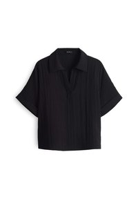LOOSE FIT CRINKLE - Camicetta - black