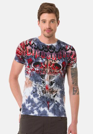 KOSZULKA - T-Shirt print - indigo