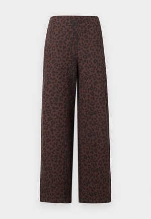 Anna Field, ANIMAL PRINT TROUSERS - Pantalon classique - dark brown