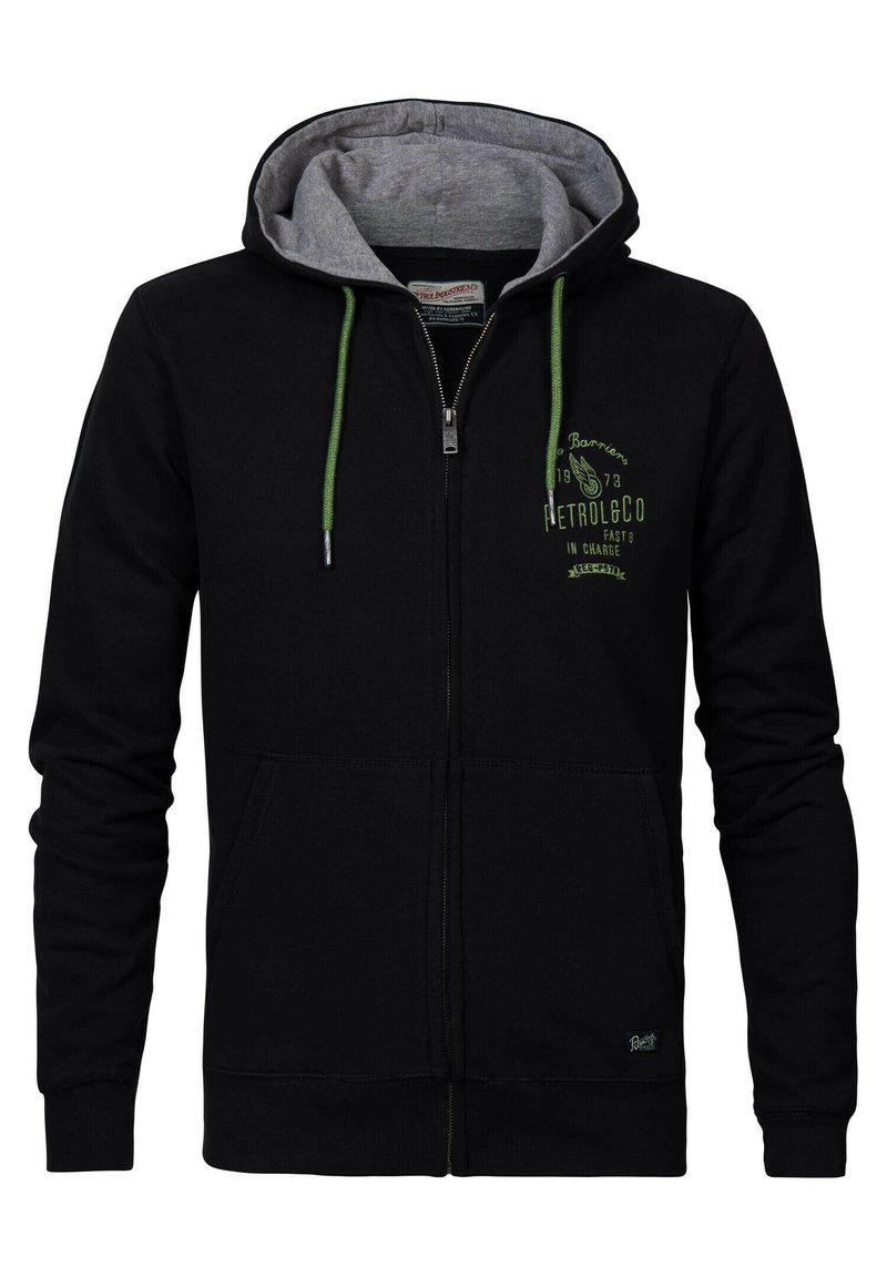 Herren Kapuzenpullover | Petrol Industries Sweatjacke black/schwarz - WW76013 Herren Kapuzenpullover | Petrol Industries Sweatjacke black/schwarz - WW76013