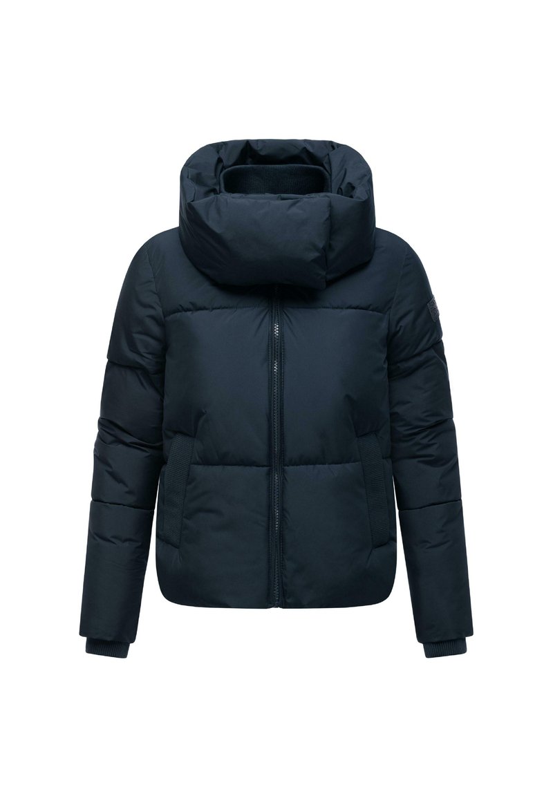 Musthave soe talvejope suure krae, esikinnitus ja küljetaskud, mis on loodud soojuse ja mugavuse tagamiseks.