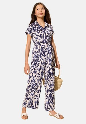 Lipsy, REGULAR FIT - PRINTED JUMPSUIT . - Lühikeste varrukatega bodi - blue white