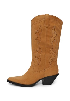 Bottes de cowboy / motard - beige