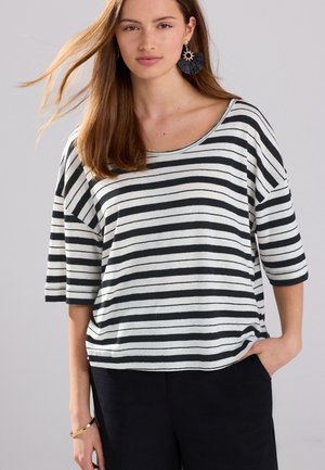 Next BLEND SOFT TOUCH - T-shirts print - black white stripe