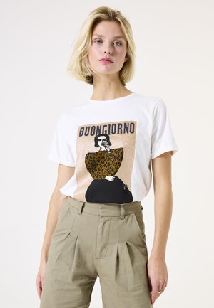 T-shirt imprimé - ecru