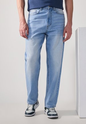 Relaxed fit -farkut - light blue denim