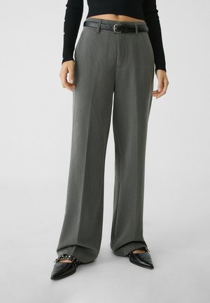 FLOWING -LEG SMART - Pantalon classique - grey
