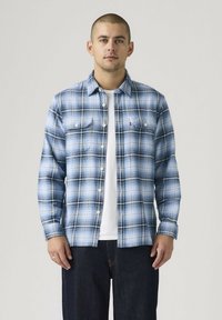 No seleccionado, walker plaid egret-madhu plaid allure - blues