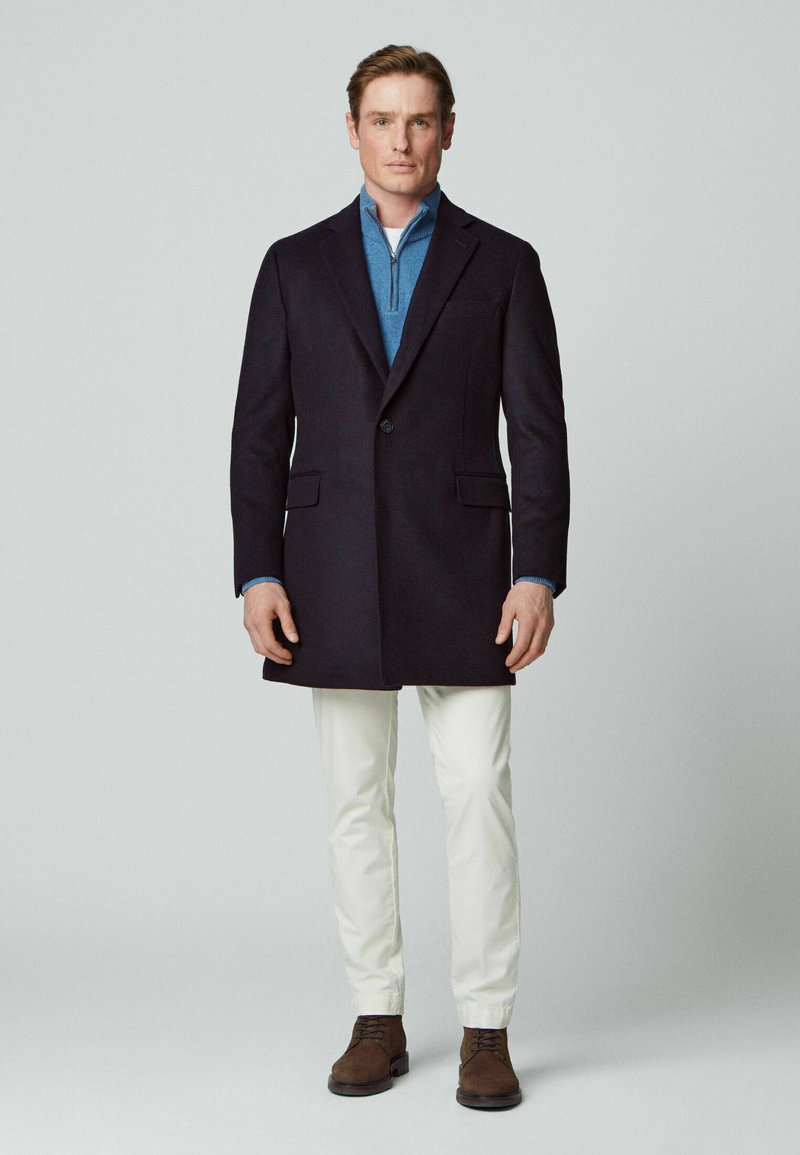 Hackett London Mantel blauw Hackett London Mantel blauw