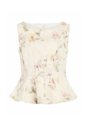 VILA, SLEEVELESS TOP VICHIA ROUND NECK - Blouse - birch
