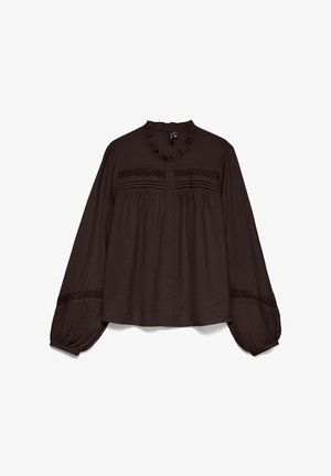 Vero Moda, SHIRT VMCASEY SHIRT - Nööpidega pluus - chocolate torte