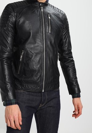 Leather jacket - black