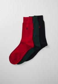 MERCERZD CREW SOCK 3 PACK UNISEX - Socks - moss