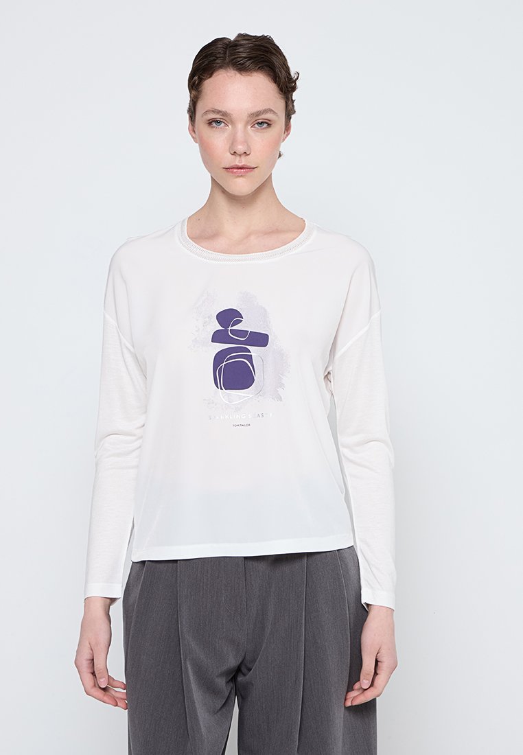 Tom Tailor Longsleeve wit Tom Tailor Longsleeve wit