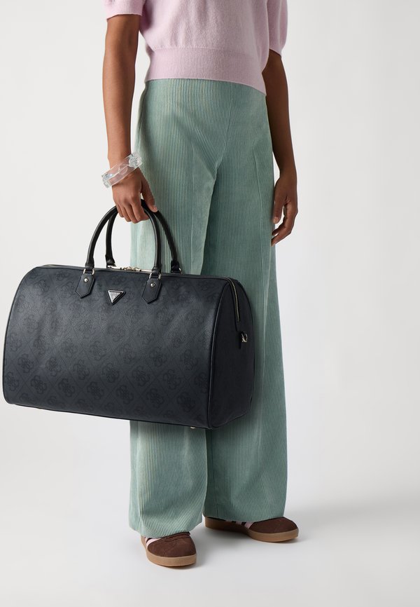 BERTA DUFFEL UNISEX - Weekend bag - coal logo