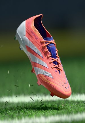 PREDATOR ELITE FG - Ghete de fotbal pentru teren tare - signal coral/footwear white/beam orange