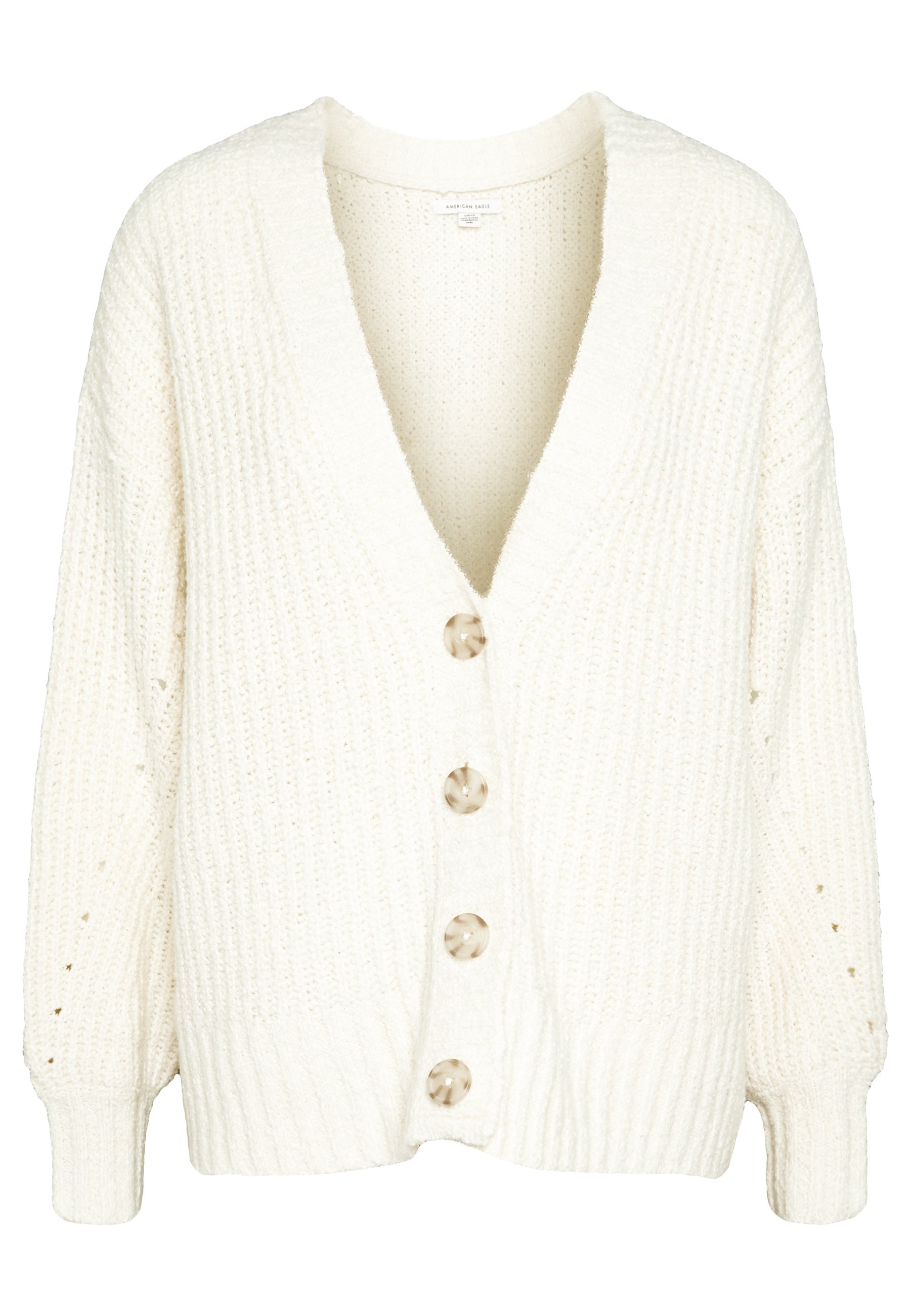 American Eagle FEMME SHAKER BOYFRIEND Vest cream American Eagle FEMME SHAKER BOYFRIEND Vest green