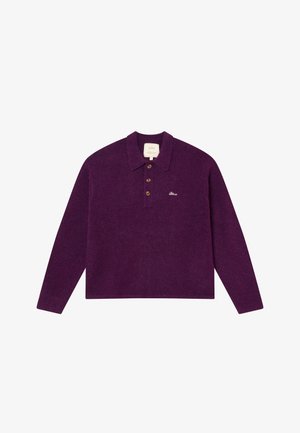 BLKVIS, HAIRY STRUCTURE LONGLEEVE - Пуловер - dark purple