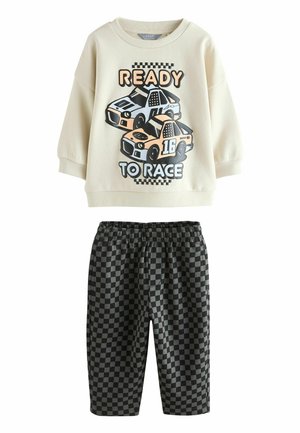 REGULAR FIT - CREW NECK  SET  - Trening - ecru car