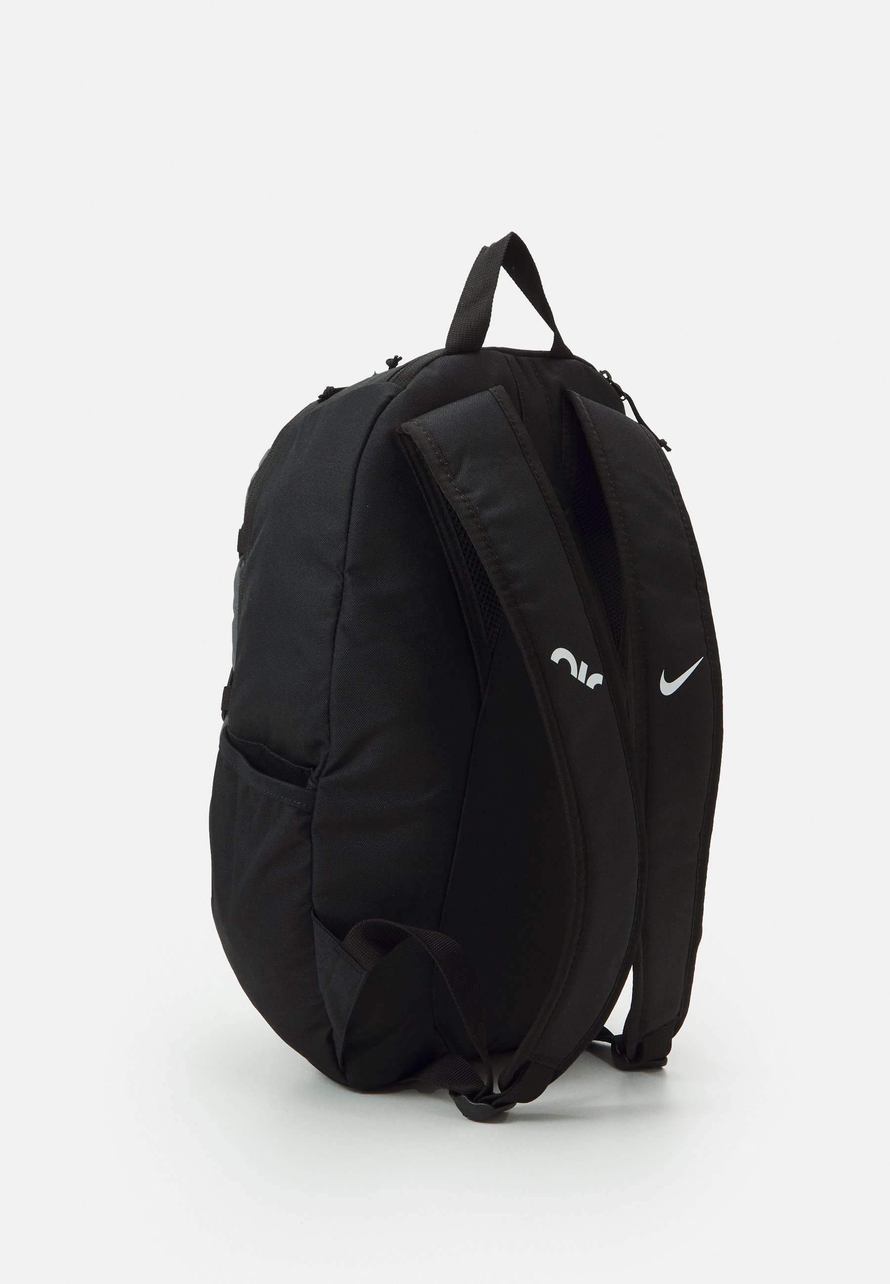 black nike bag with pink tick