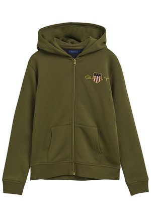 MED ARCHIVE SHIELD ZIP - Sweatjakke - army green