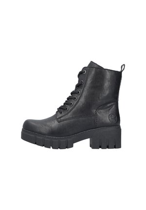 Platform ankle boots - schwarz