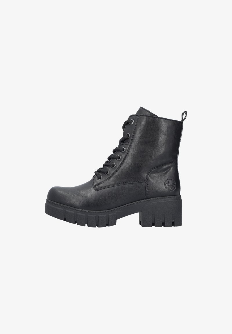 Rieker Botines con plataforma - schwarz