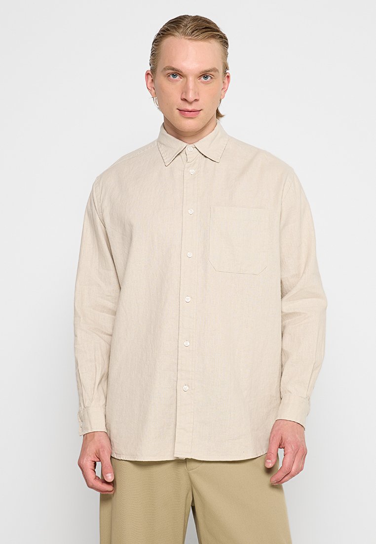 Woodbird Overhemd zandkleur Woodbird Overhemd zandkleur