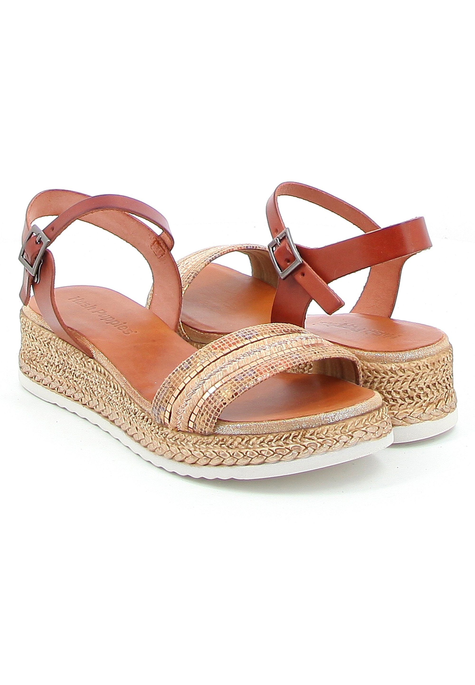 Hush Puppies Sandalen met sleehak - brown/bruin - Zalando.be