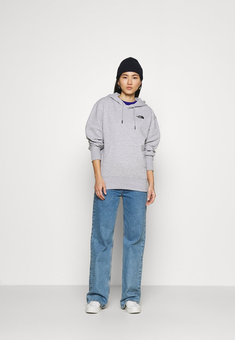 The North Face Oversized Essential Hoodie Kapuzenpullover Tnf Light Grey Heather Grau Zalando De