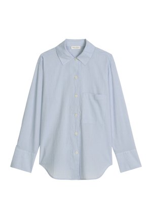 Marc O'Polo, BLOUSE, LONG SHIRT, BUTTONED SLITS, HIGH CUFFS, LONG SLEEVE, SOLID - Hemdbluse - morning blue