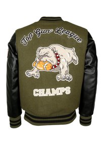 TOP GUN MIT ÄRMEL - Bomberjacke - olive/black