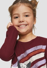 s.Oliver WEICHES MIT FOTOPRINT - Longsleeve - pink