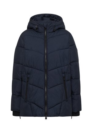 Cecil, PUFFER-JACKE IN MIDI-LÄNGE MIT KAPUZE - Veste d'hiver - dark navy blue