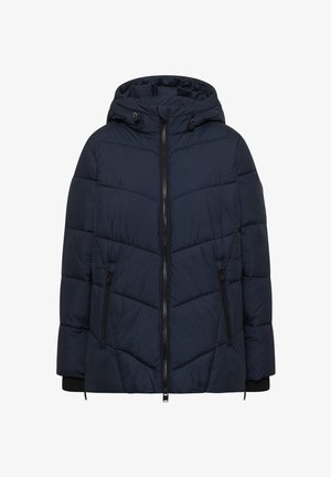 Cecil, PUFFER-JACKE IN MIDI-LÄNGE MIT KAPUZE - Veste d'hiver - dark navy blue
