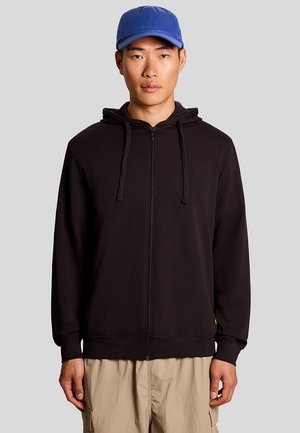 LIGHTWEIGHT ZIP THROUGH LOUNGE - Sweater met rits - z jet black