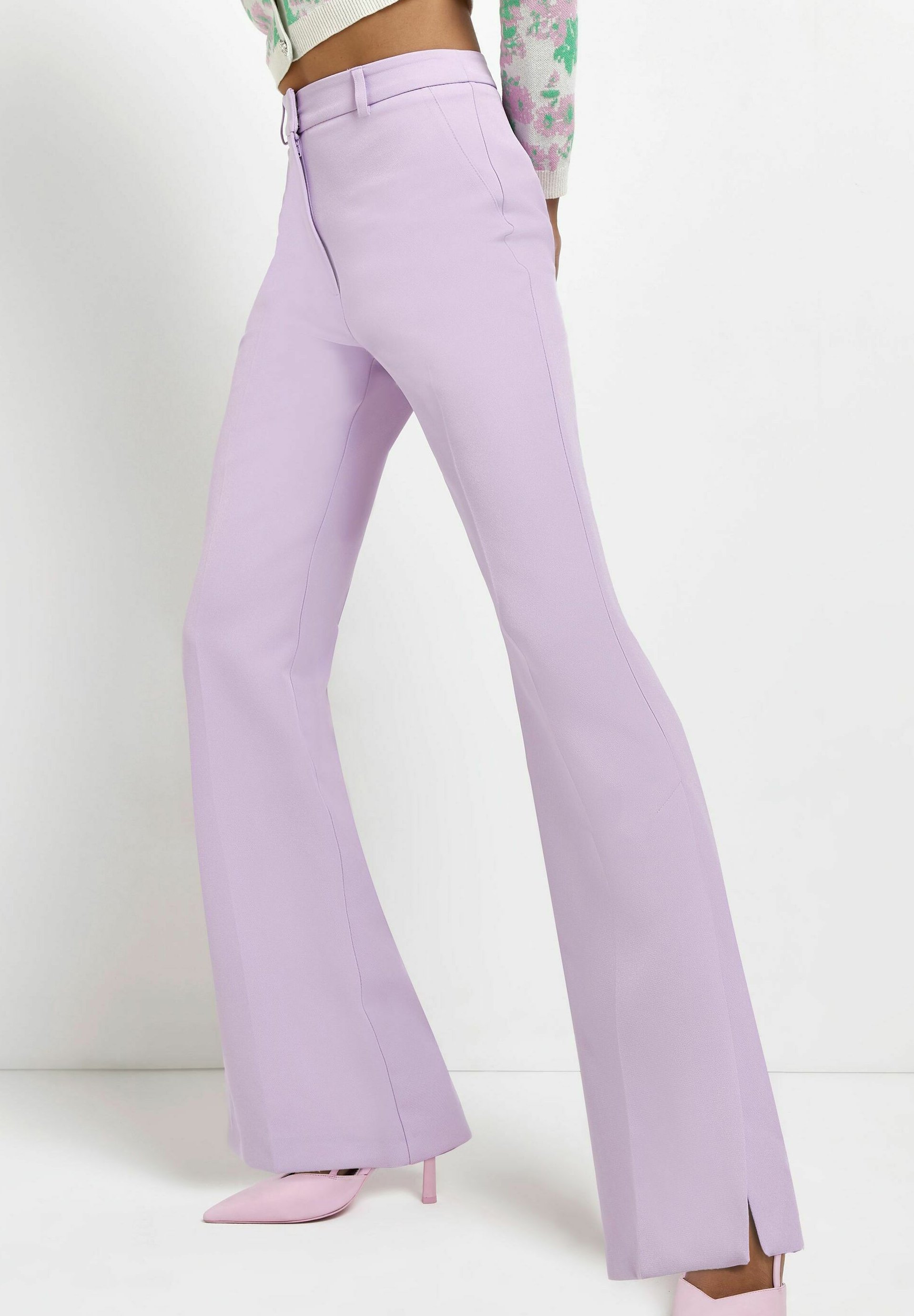 River Island Trousers - purple light 