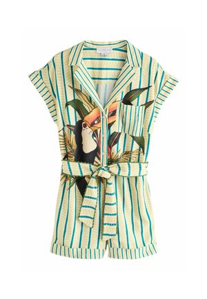REGULAR FIT   - Tuta jumpsuit - yellow   green stripe