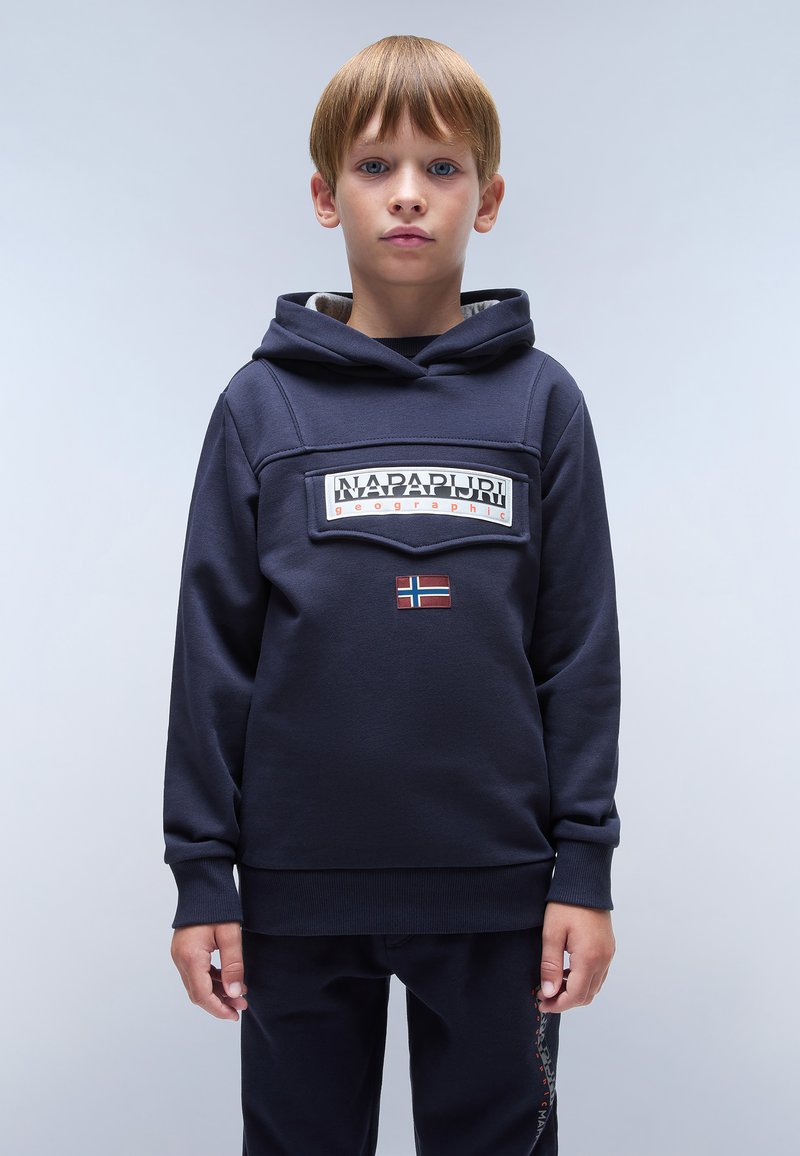 Napapijri BURGEE UNISEX - Jersey con capucha - blu marine