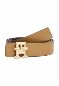 Tommy Hilfiger REVERSIBLE  - Cintura - space blue safari canvas