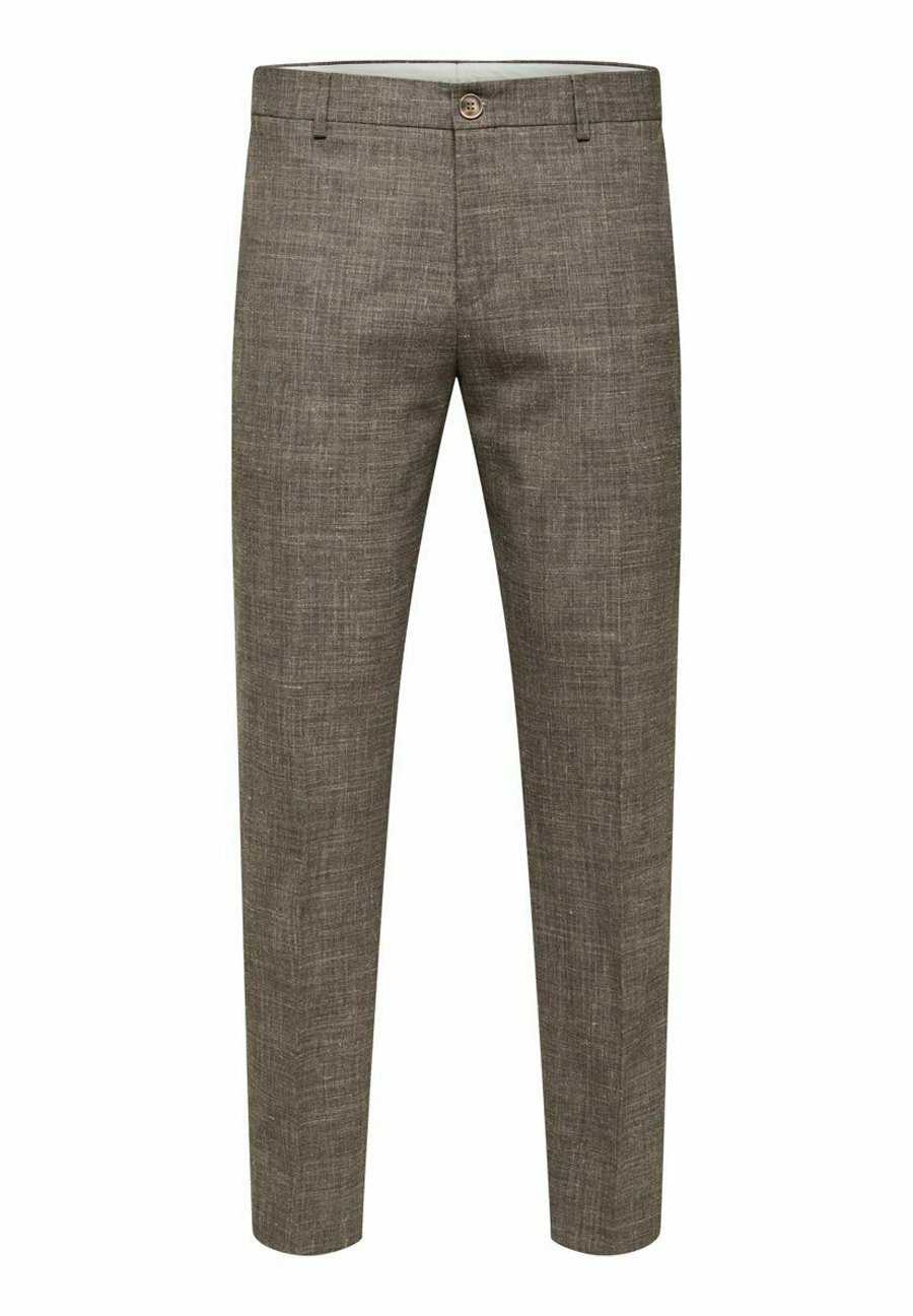 SELECTED HOMME Herren Slim Fit Anzughose – Mit Stretch, Verdecktem Reißverschluss & Bügelfalten