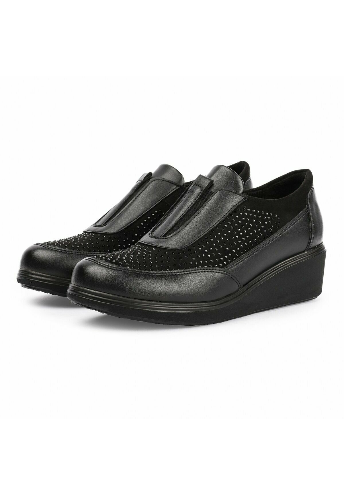 Polaris Botines de cuña - black/negro - Zalando.es