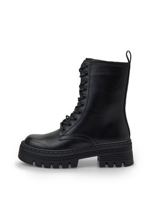 Stivaletti con plateau - nero