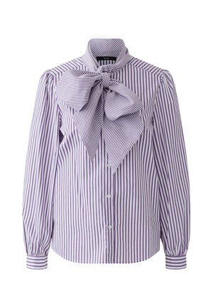 Oui, SCHLUPPENBLUSE - Button-down blouse - white violett