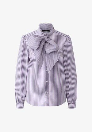 Oui, SCHLUPPENBLUSE - Button-down blouse - white violett