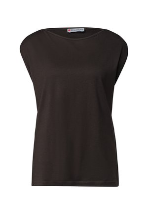 Street One, BASIC SHIRT MIT U-BOOT-AUSSCHNITT - T-Shirt basic - espresso brown