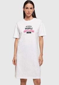 Merchcode MOTHERS DAY - MY FAVORITE PEOPLE CALL ME MOM - Denní šaty - white